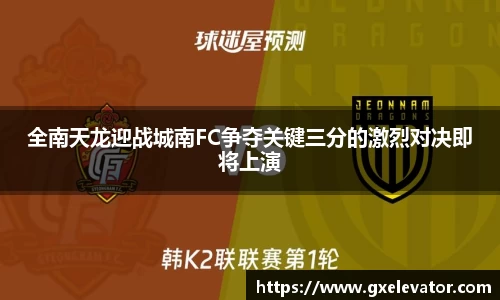 全南天龙迎战城南FC争夺关键三分的激烈对决即将上演
